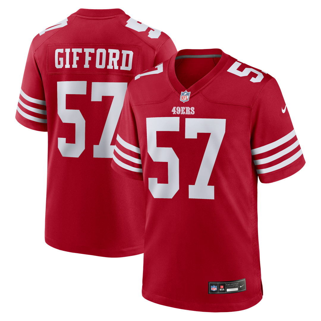 San Francisco 49ers Luke Gifford Nike Team Game Jersey - Scarlet