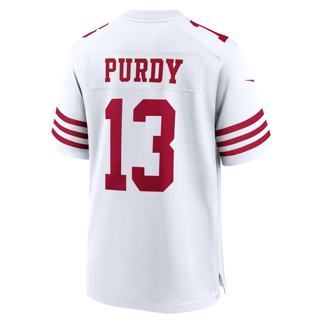 San Francisco 49ers Brock Purdy Nike 80th Anniversary Game Jersey - White