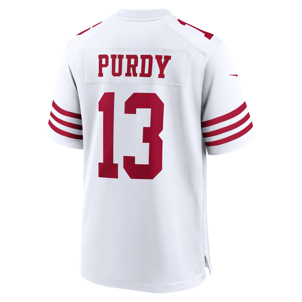 San Francisco 49ers Brock Purdy Nike 80th Anniversary Game Jersey - Scarlet