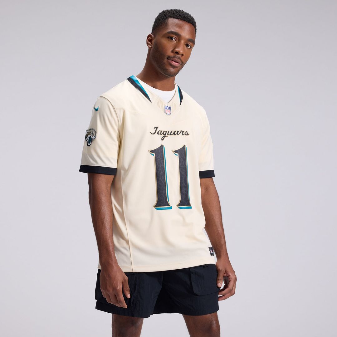 Jacksonville Jaguars Parker Washington Nike 2026 Rivalries Collection Stitched Limited Jersey - Natural