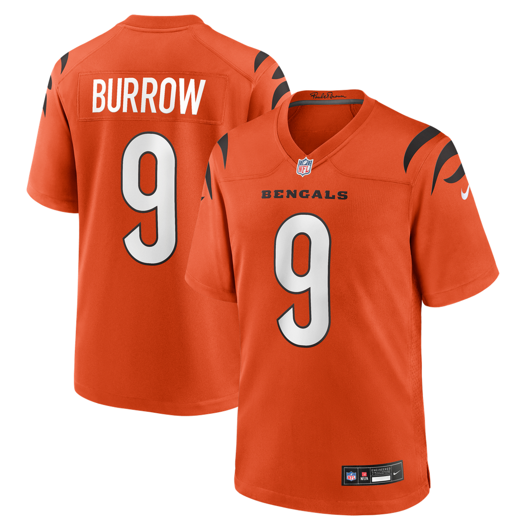 Cincinnati Bengals Joe Burrow Nike Alternate Game Jersey - Orange