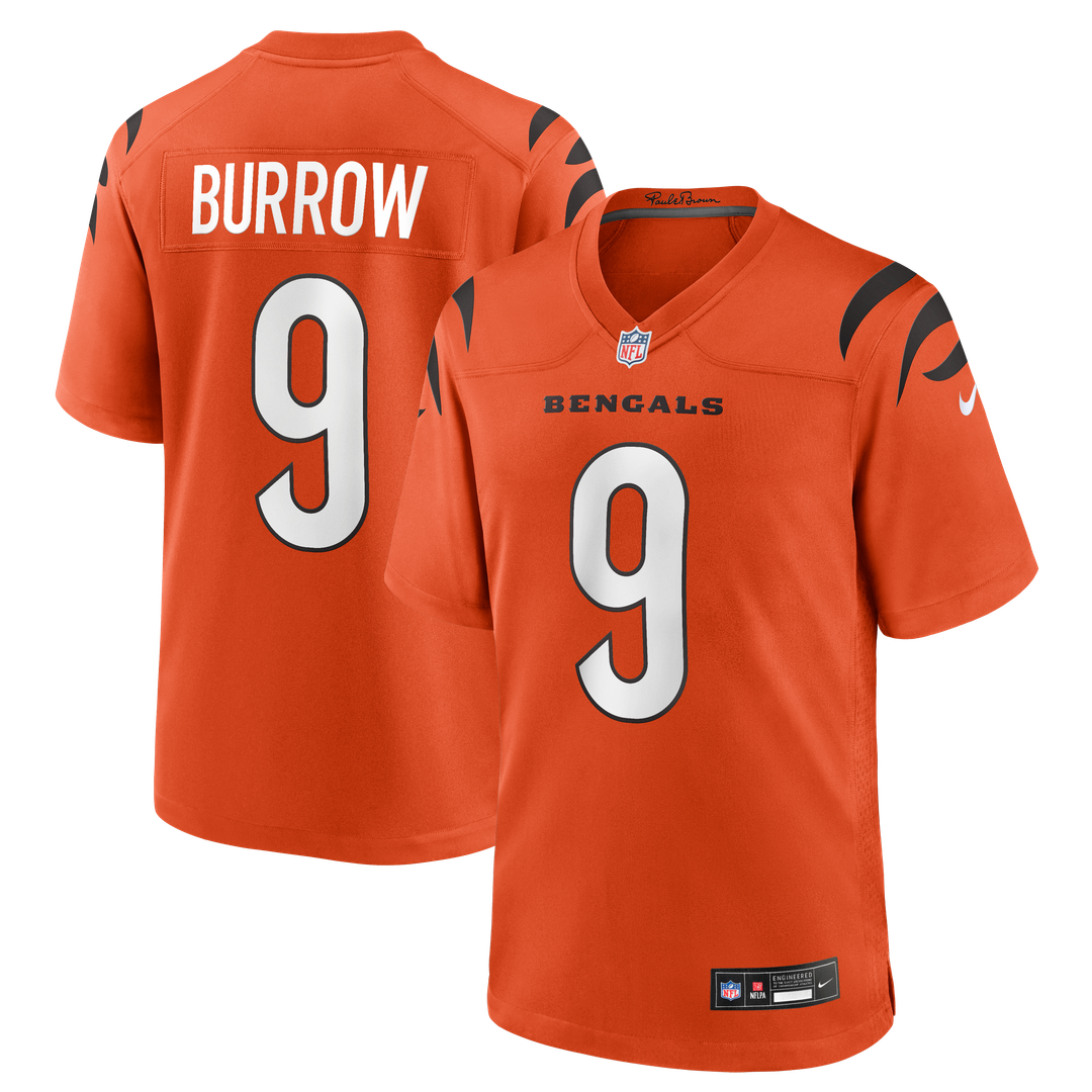 Cincinnati Bengals Joe Burrow Nike Alternate Game Jersey - Orange