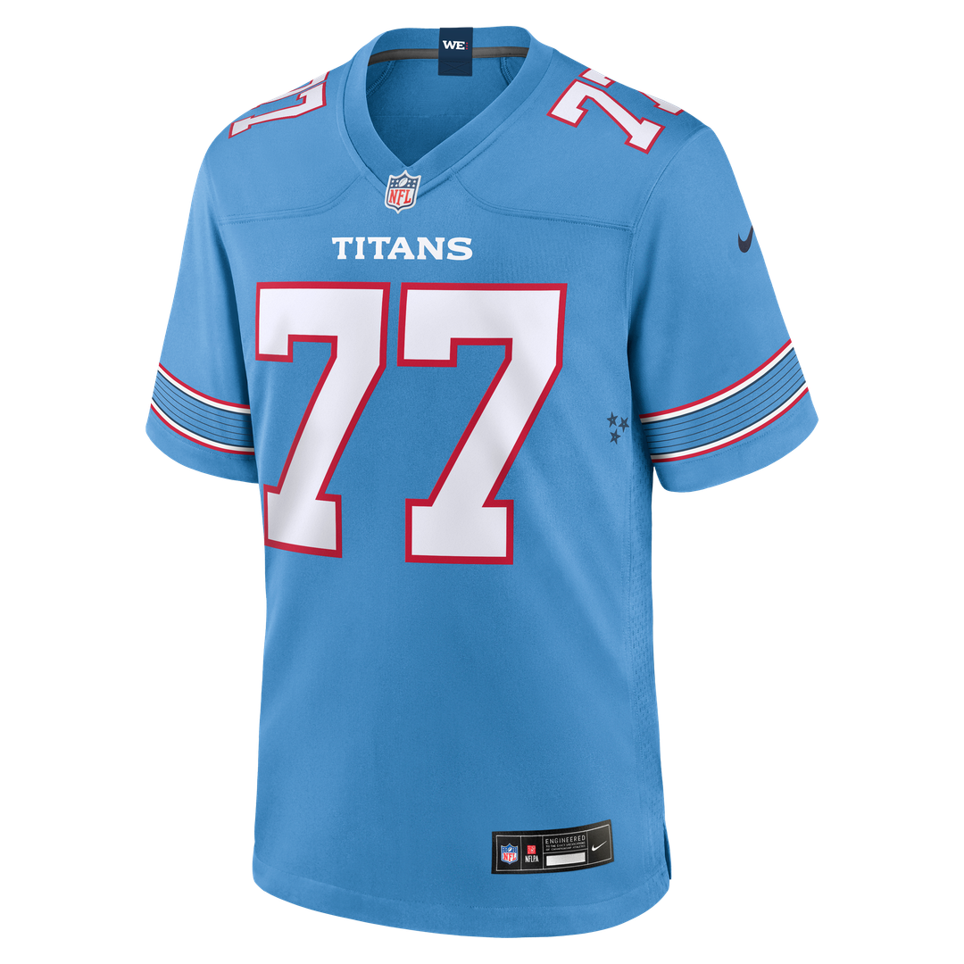 Tennessee Titans Peter Skoronski Nike Game Jersey - Light Blue