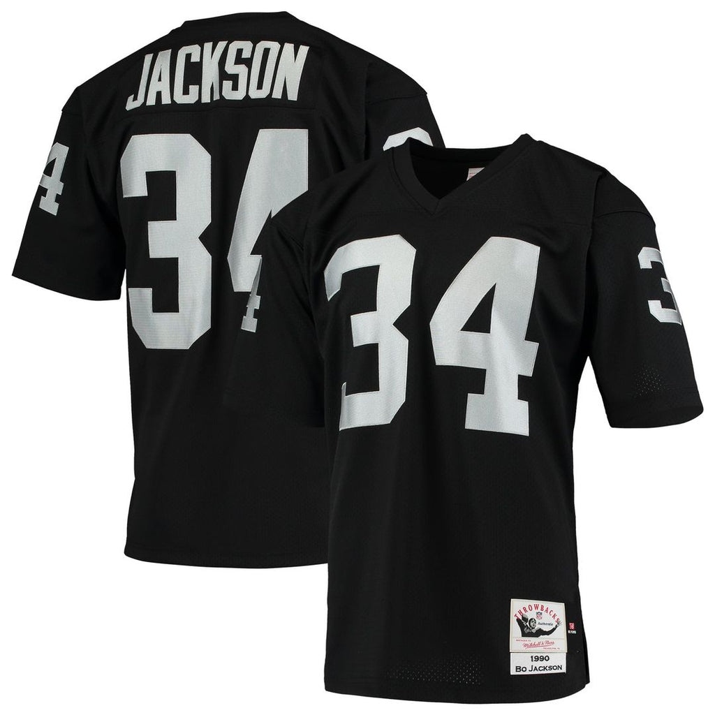 Las Vegas Raiders 1990 Bo Jackson Mitchell & Ness Authentic Throwback Retired Player Jersey - Black