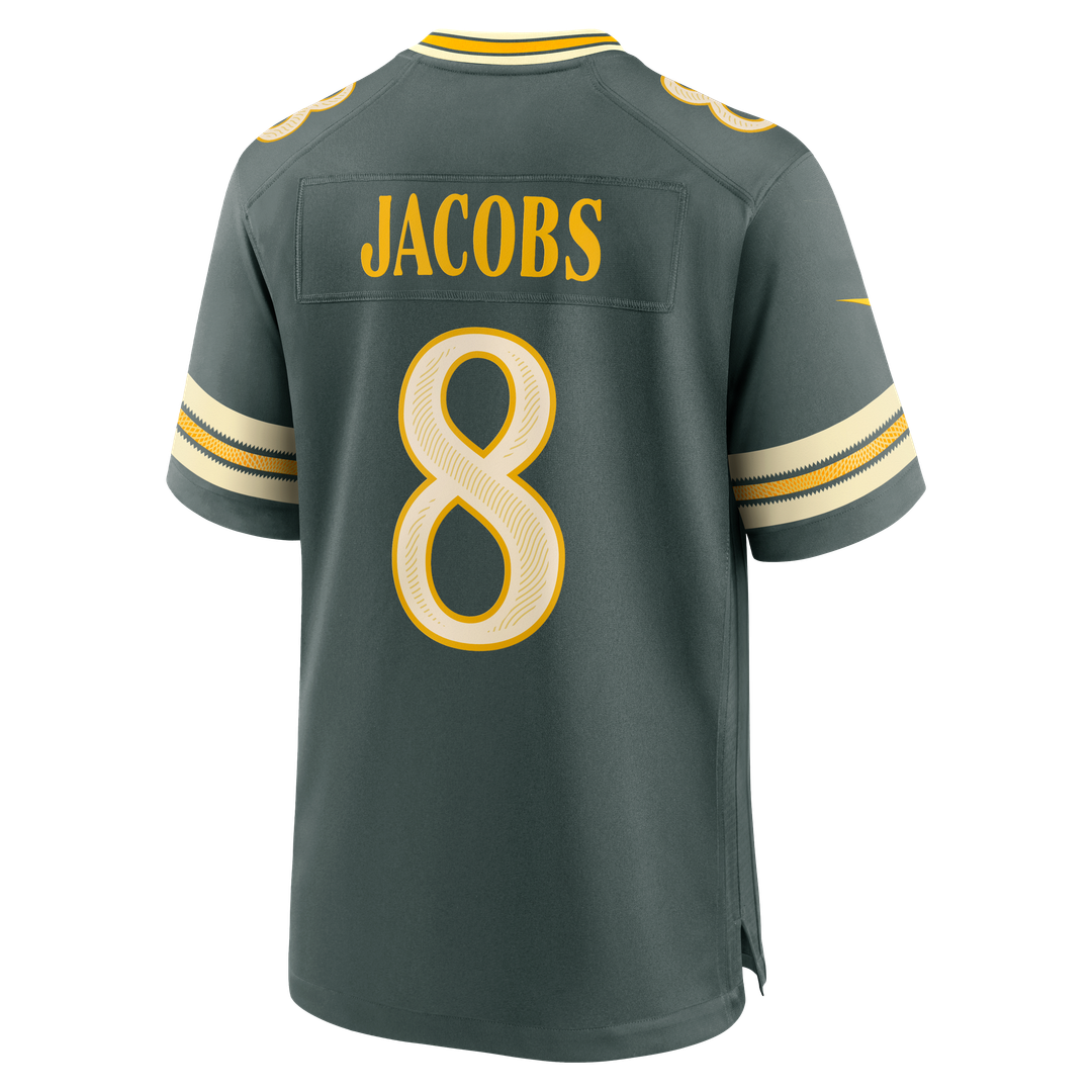 Green Bay Packers Josh Jacobs Nike 2026 Rivalries Collection Game Jersey - Green