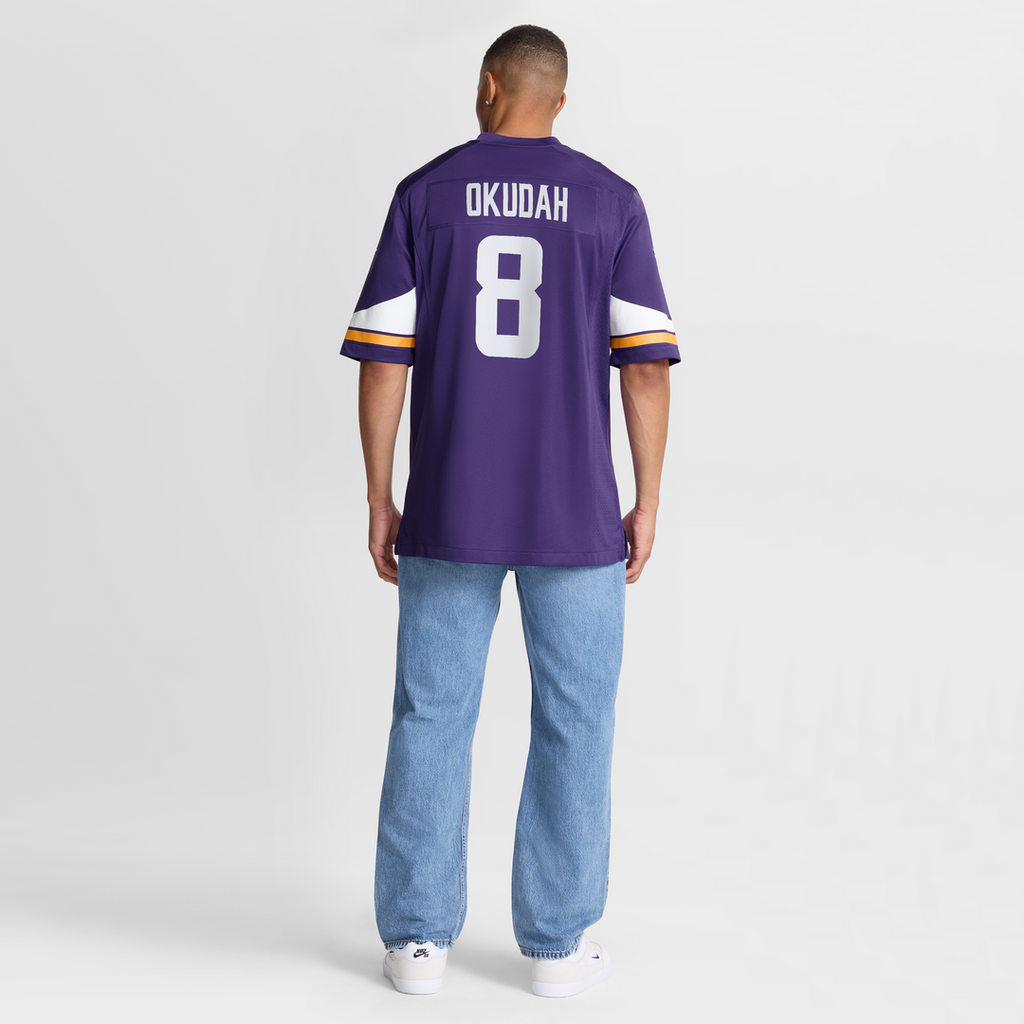 Minnesota Vikings Jeff Okudah Nike Team Game Jersey - Purple
