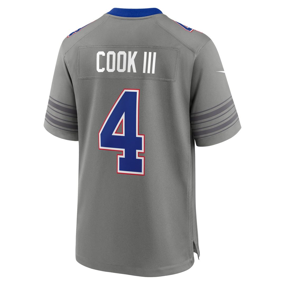 Buffalo Bills James Cook III Nike Nickel City Game Jersey - Gray