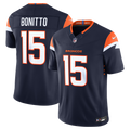 Denver Broncos Nik Bonitto Nike Alternate Vapor F.U.S.E. Stitched Limited Jersey - Navy