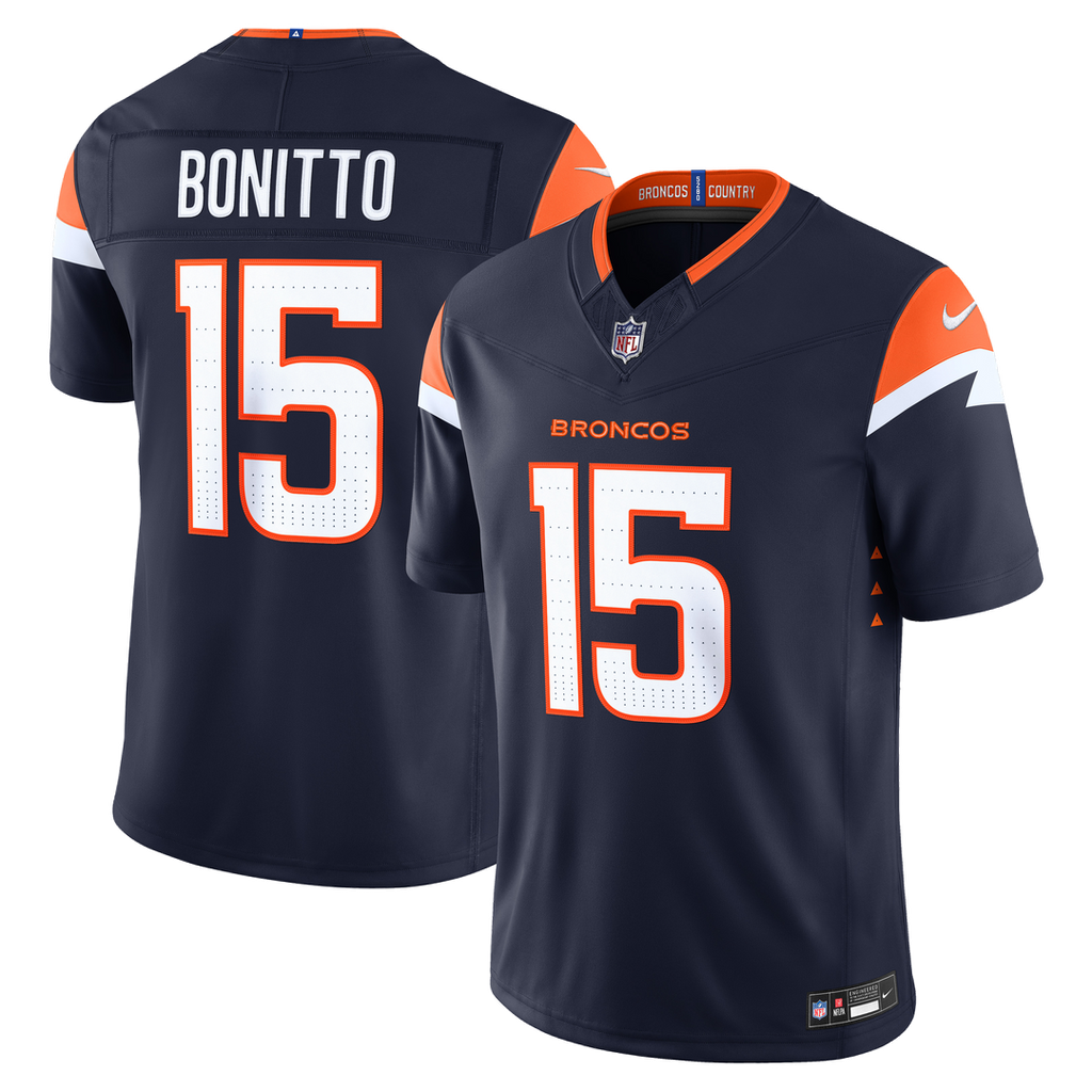 Denver Broncos Nik Bonitto Nike Alternate Mile High Collection 1977 Throwback Vapor F.U.S.E. Stitched Limited Jersey - Orange