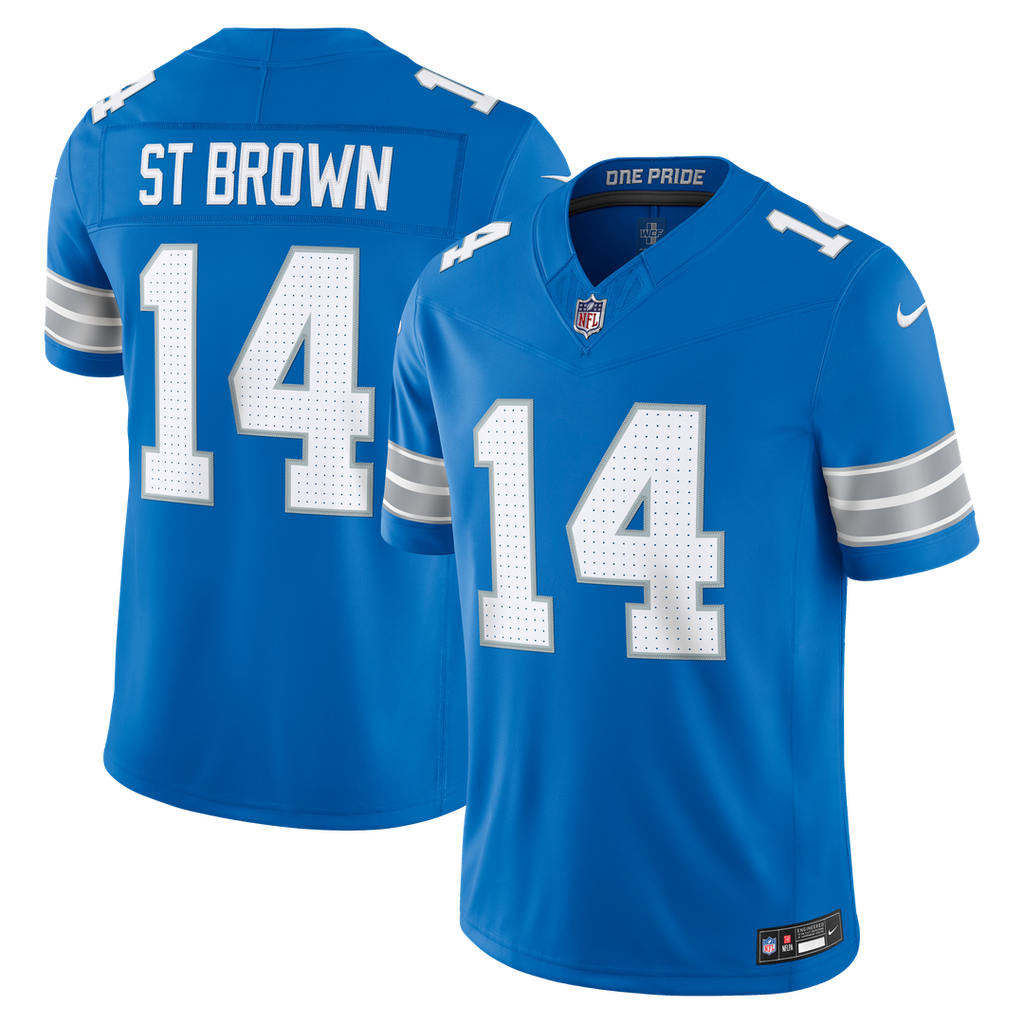 Detroit Lions Amon-Ra St. Brown Nike Vapor F.U.S.E. Stitched Limited Jersey - White