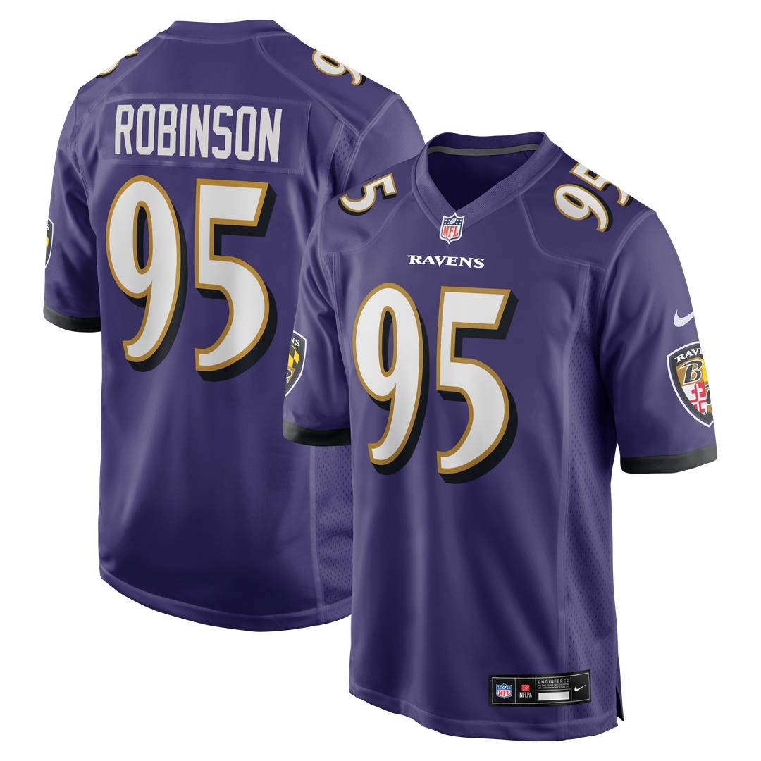 Baltimore Ravens Tavius Robinson Nike Team Game Jersey - Purple