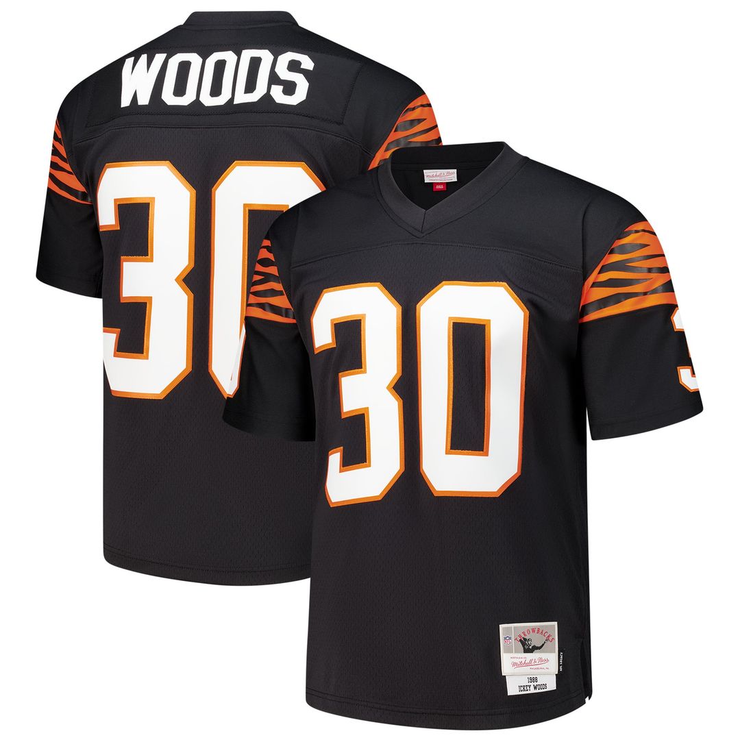 Cincinnati Bengals Ickey Woods Mitchell & Ness 1988 Legacy Replica Jersey - Black