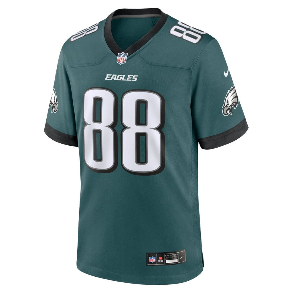 Philadelphia Eagles Dallas Goedert Nike Team Game Jersey - Midnight Green