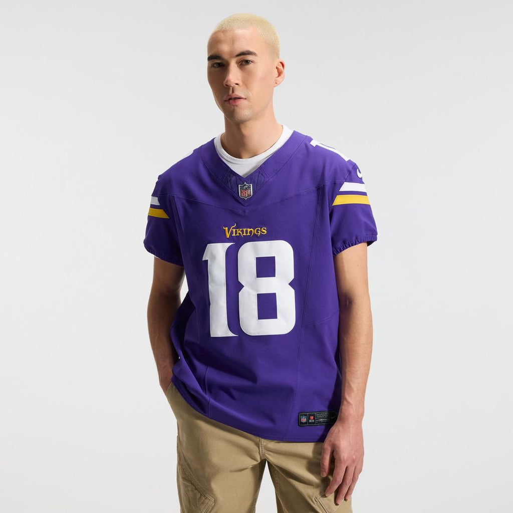 Minnesota Vikings Justin Jefferson Nike Team Vapor F.U.S.E. Elite Jersey - Purple