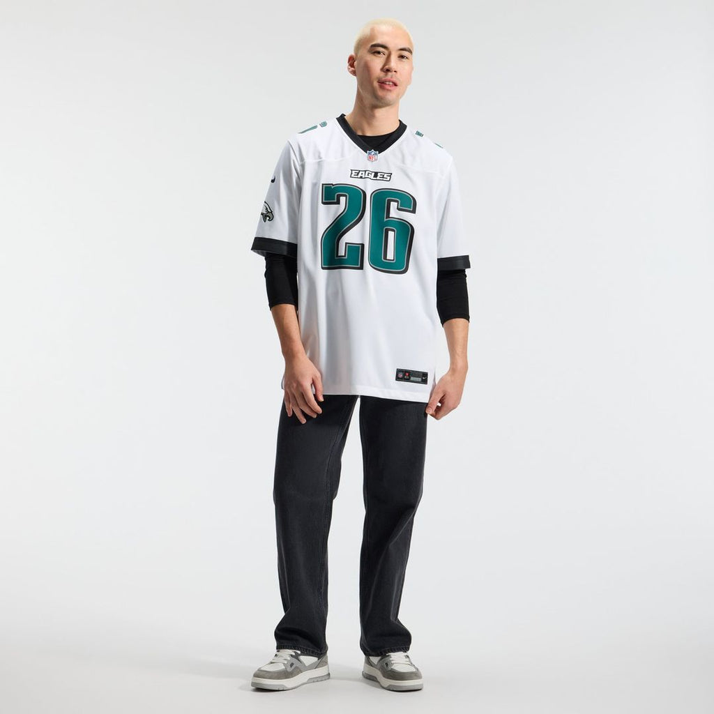 Philadelphia Eagles Saquon Barkley Nike Game Jersey - White