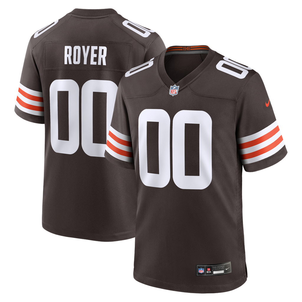 Cleveland Browns Joe Royer Nike Game Jersey - Brown