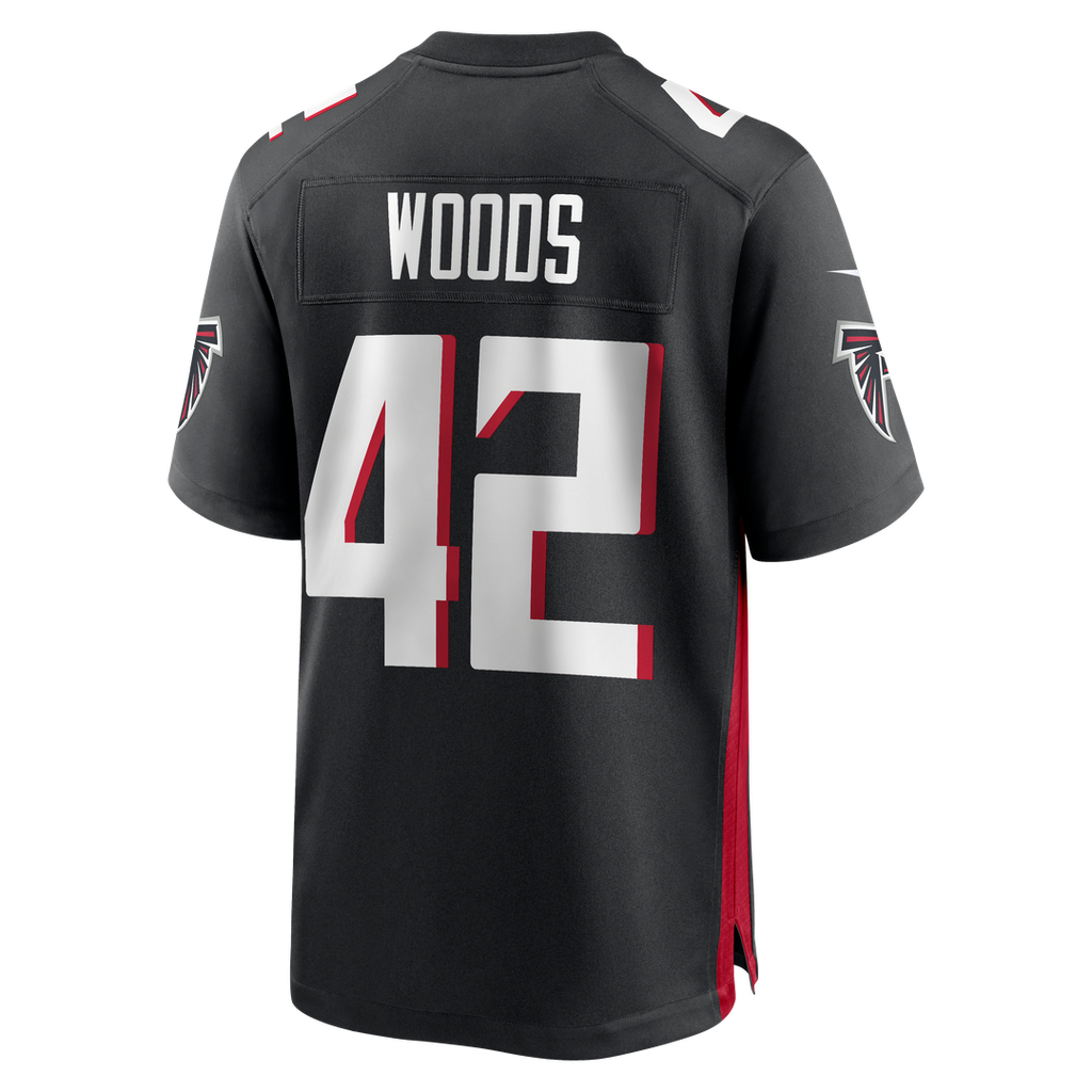 Atlanta Falcons Josh Woods Nike Team Game Jersey - Black