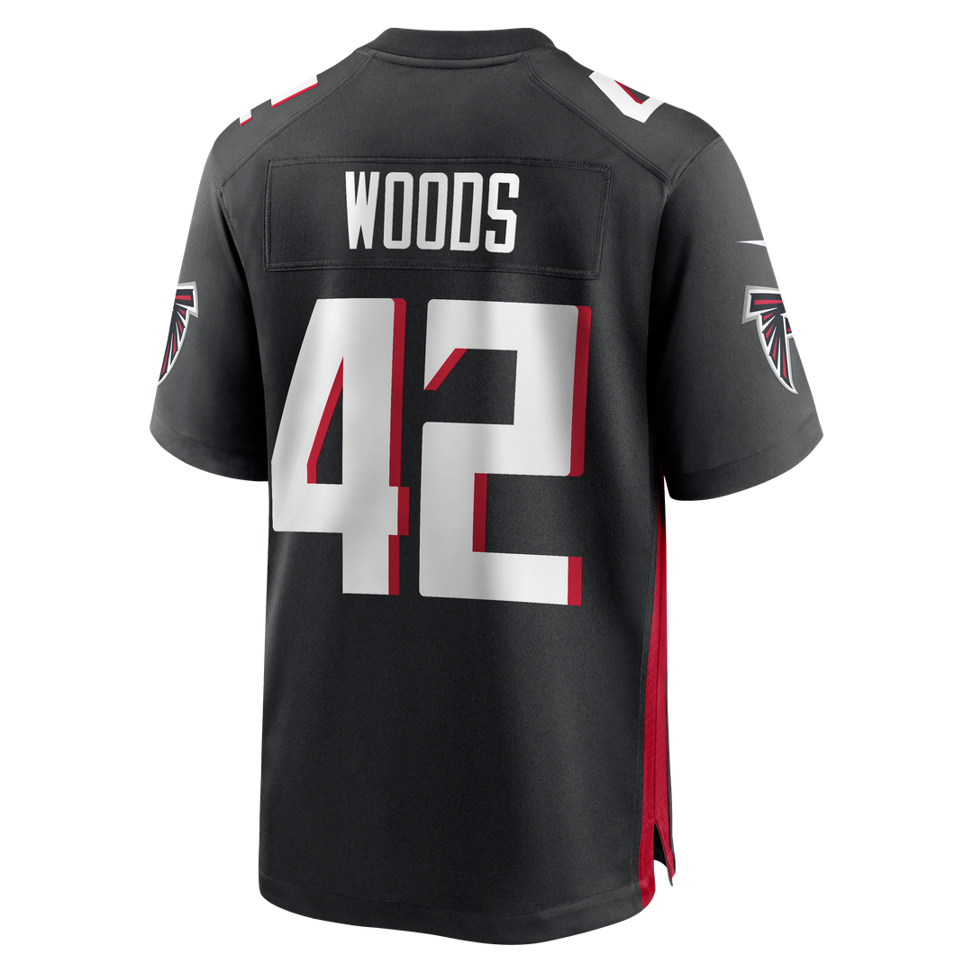 Atlanta Falcons Josh Woods Nike Team Game Jersey - Black