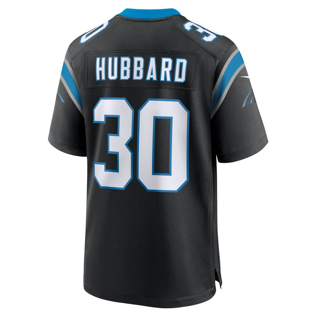 Carolina Panthers Chuba Hubbard Nike Team Game Jersey - Black
