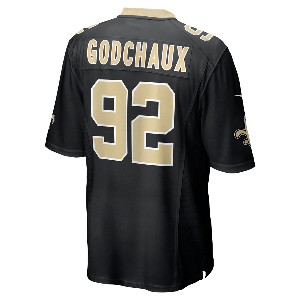 New Orleans Saints Davon Godchaux Nike Team Game Jersey - Black