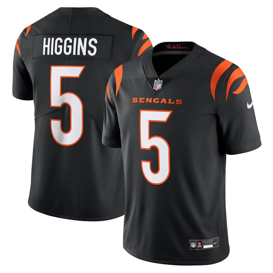 Cincinnati Bengals Tee Higgins Nike Vapor Untouchable Limited Jersey - Black