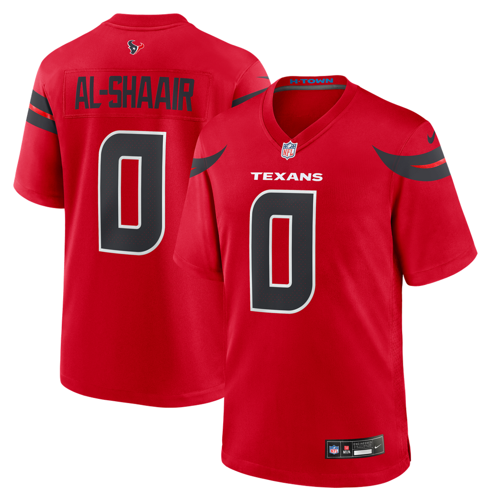 Houston Texans Azeez Al-Shaair Nike Alternate Game Jersey - Red