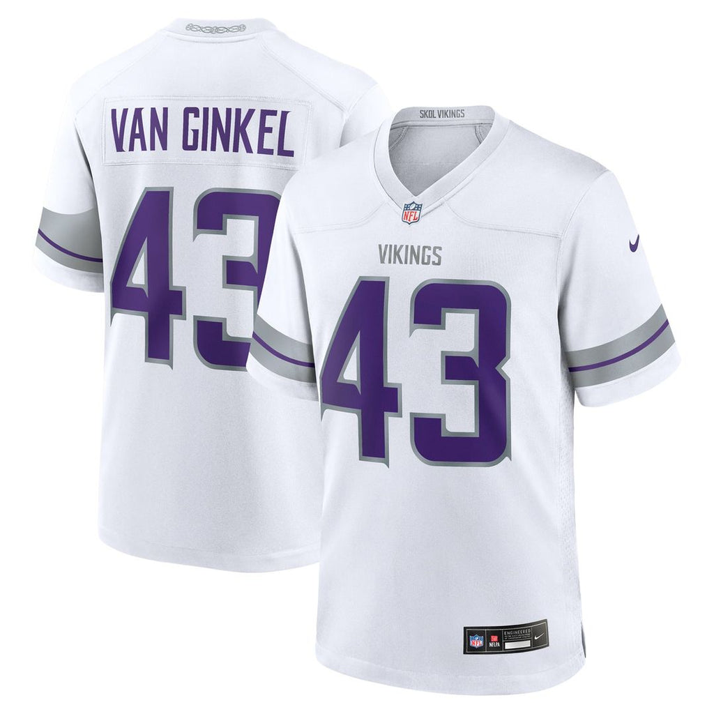 Minnesota Vikings Andrew Van Ginkel Nike Alternate Game Jersey - White