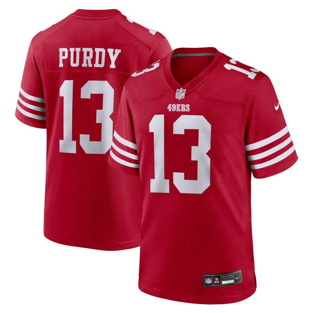San Francisco 49ers Brock Purdy Nike Game Player Jersey - Scarlet