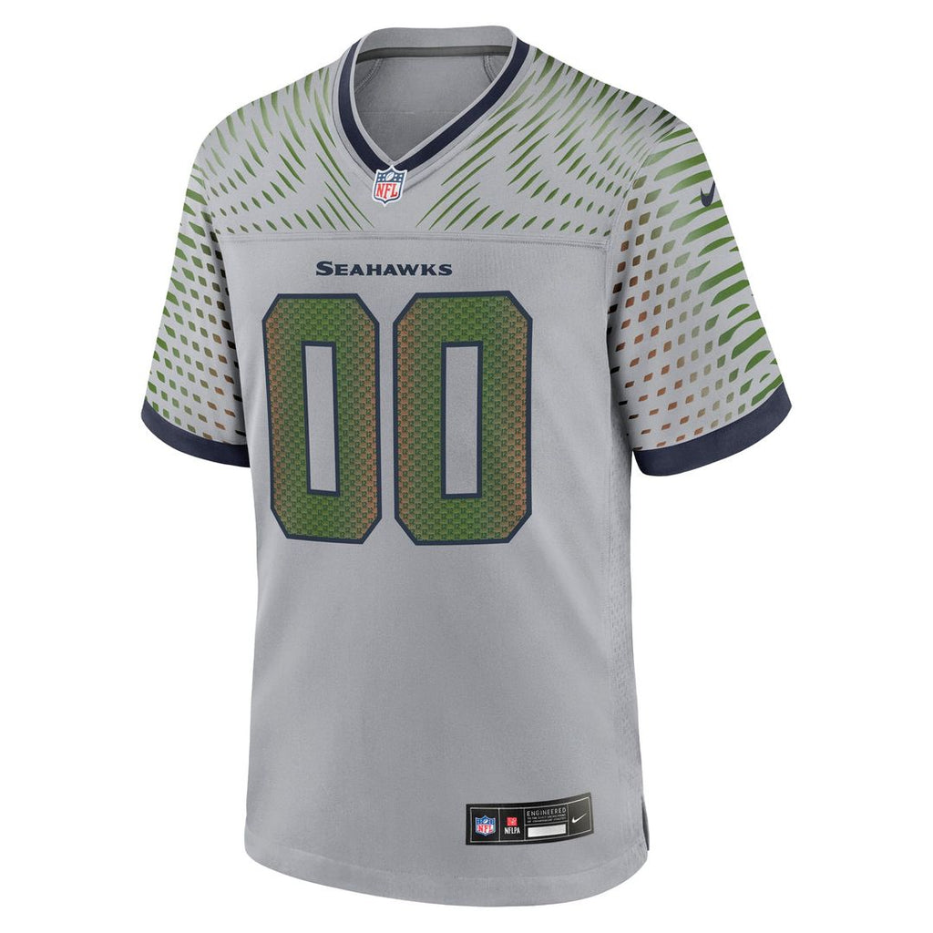 Seattle Seahawks Nike Rivalries Collection Custom Game Jersey - Gray