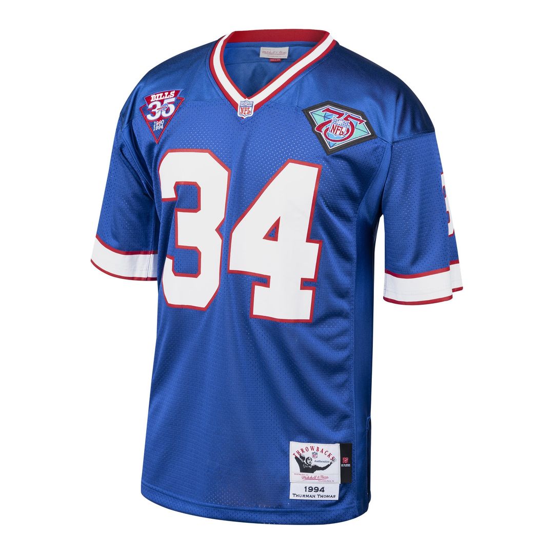 Buffalo Bills 1985 Thurman Thomas Mitchell & Ness Authentic Throwback Retired Player Jersey - Royal