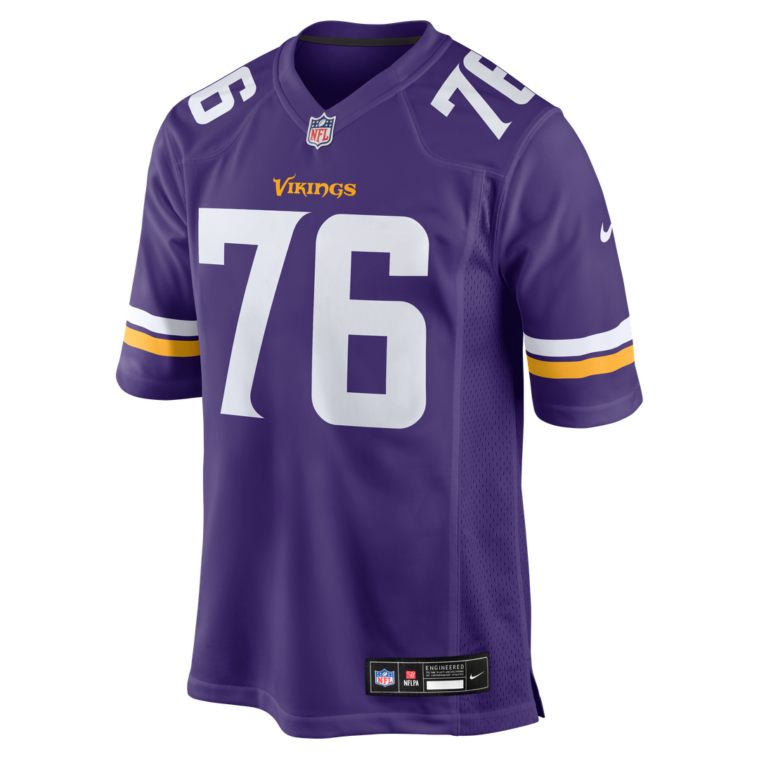 Minnesota Vikings Will Fries Nike Team Game Jersey - Purple