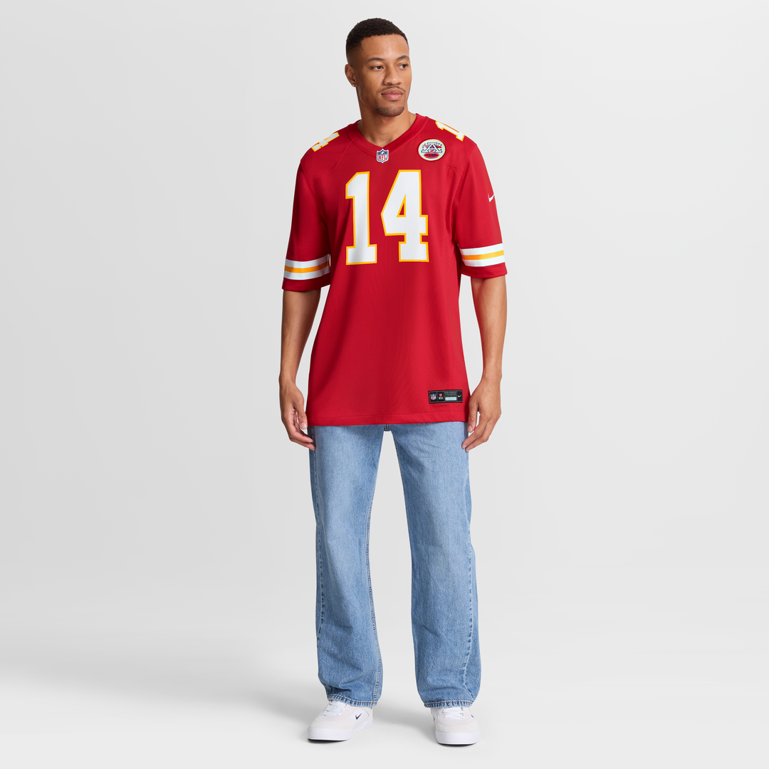 Kansas City Chiefs Garrett Nussmeier Nike Game Jersey - Red