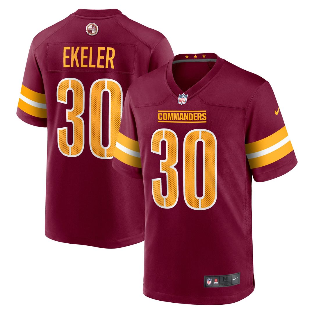 Washington Commanders Austin Ekeler Nike Game Player Jersey - Burgundy