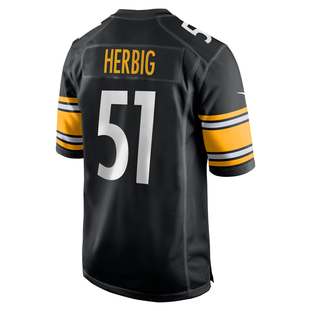 Pittsburgh Steelers Nick Herbig Nike Game Jersey - Black