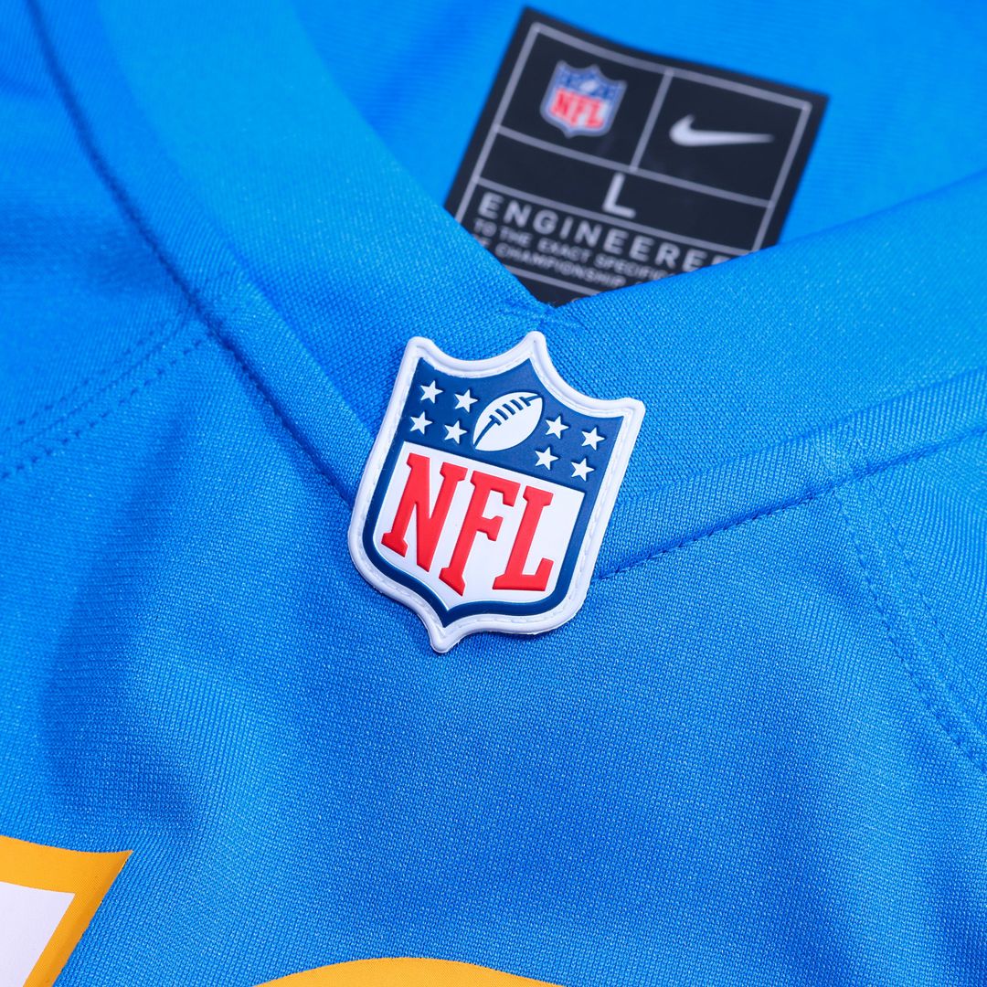 Los Angeles Chargers Nick Barrett Nike Team Game Jersey - Powder Blue