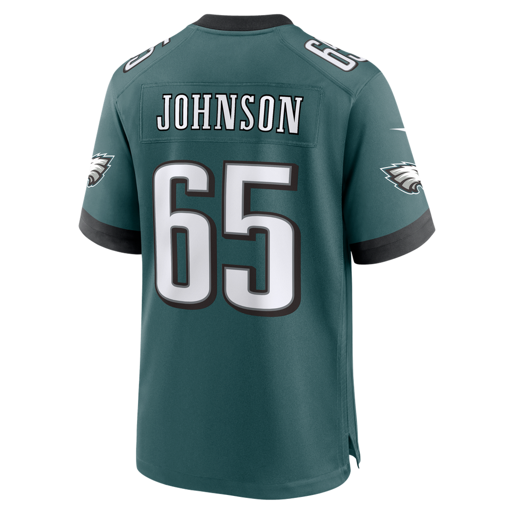 Philadelphia Eagles Lane Johnson Nike Team Game Jersey - Midnight Green
