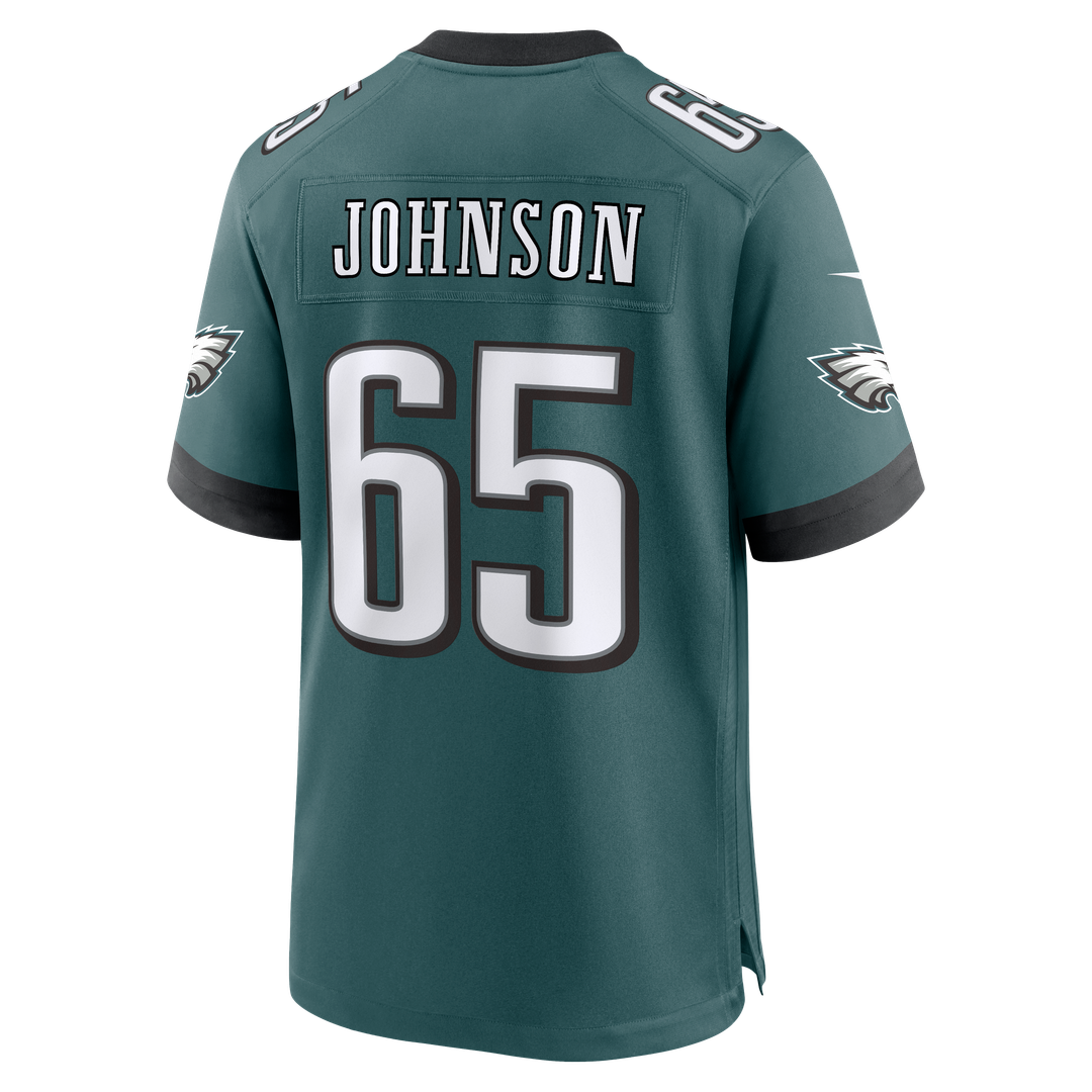 Philadelphia Eagles Lane Johnson Nike Team Game Jersey - Midnight Green