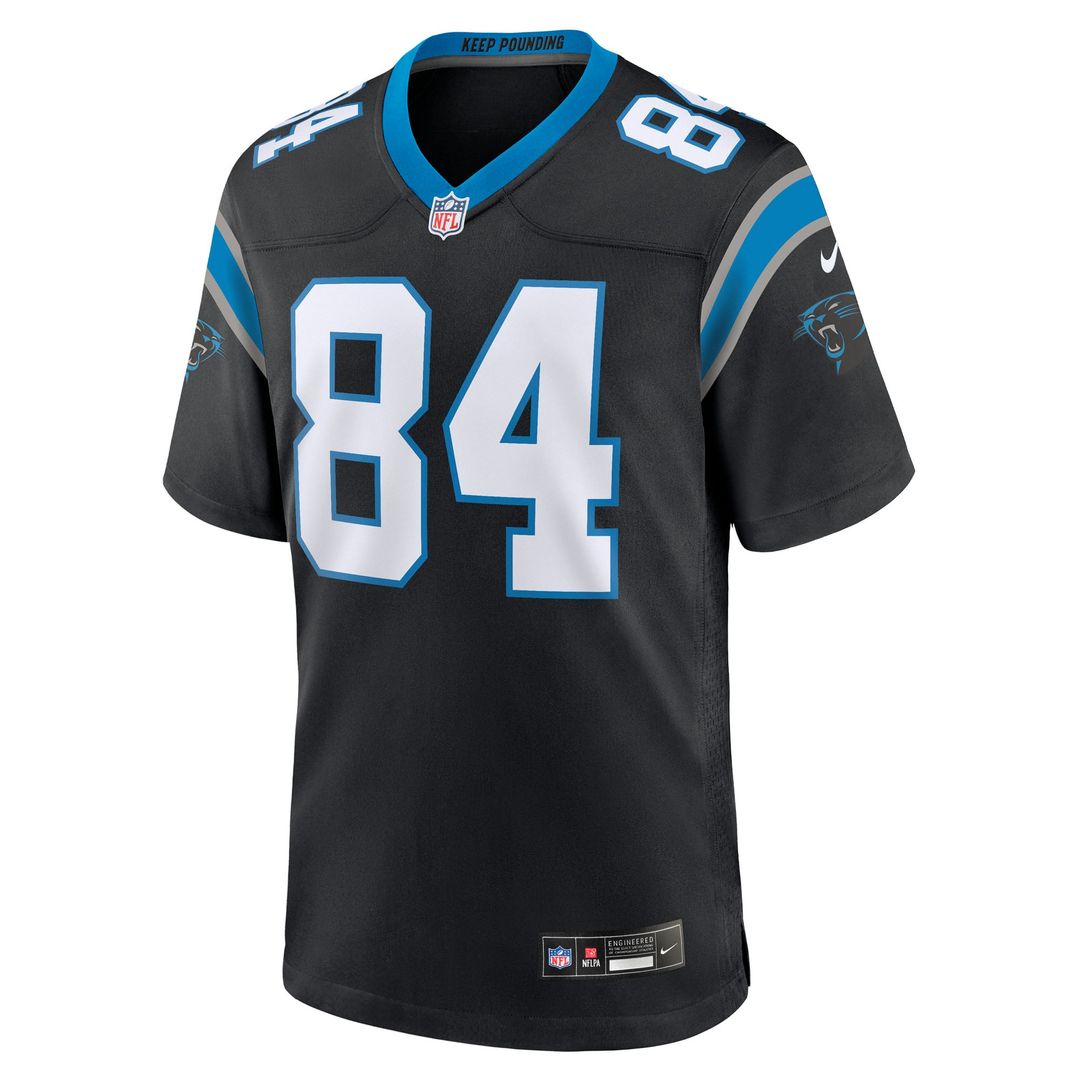 Carolina Panthers Mitchell Evans Nike Team Game Jersey - Black