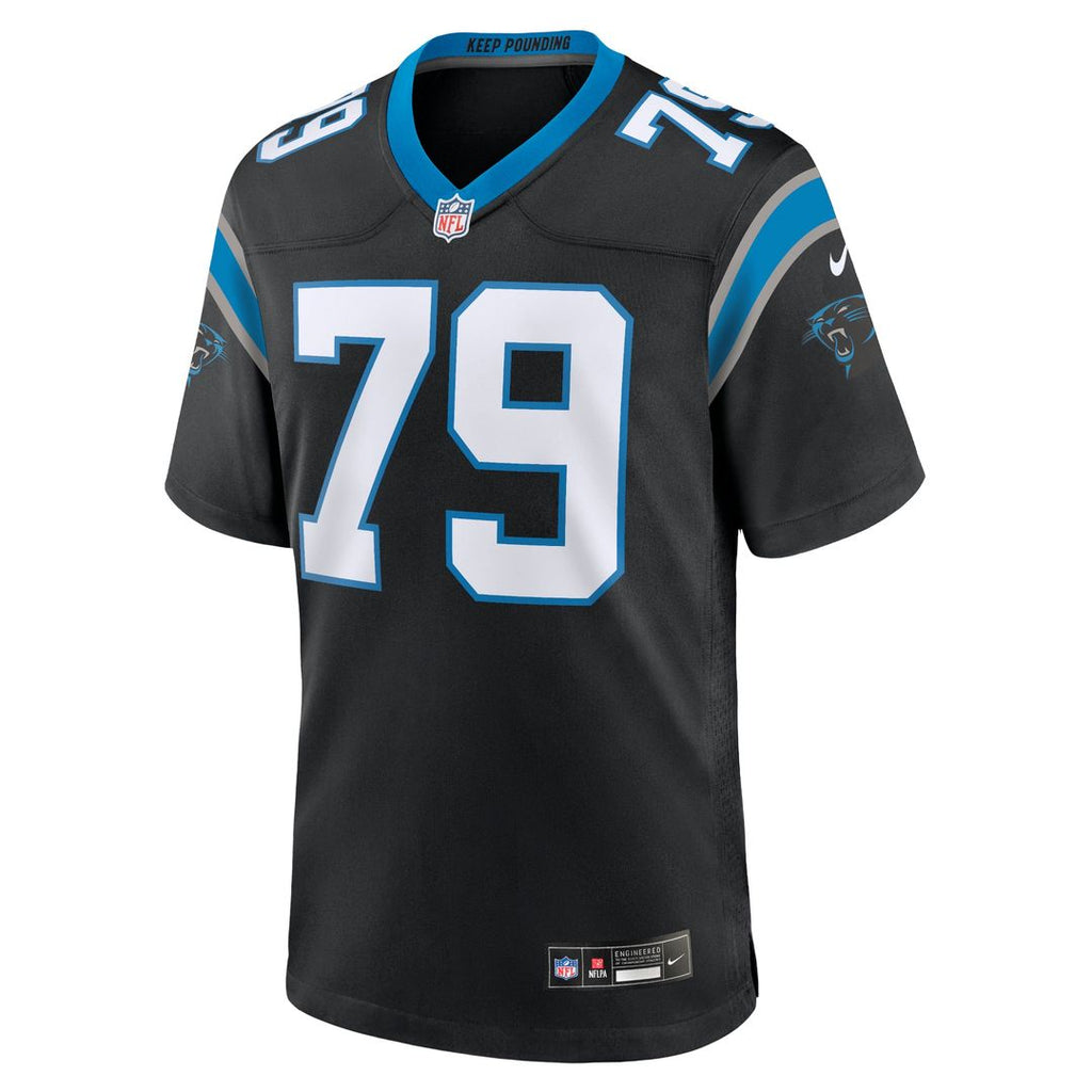 Carolina Panthers Ikem Ekwonu Nike Game Jersey - Black