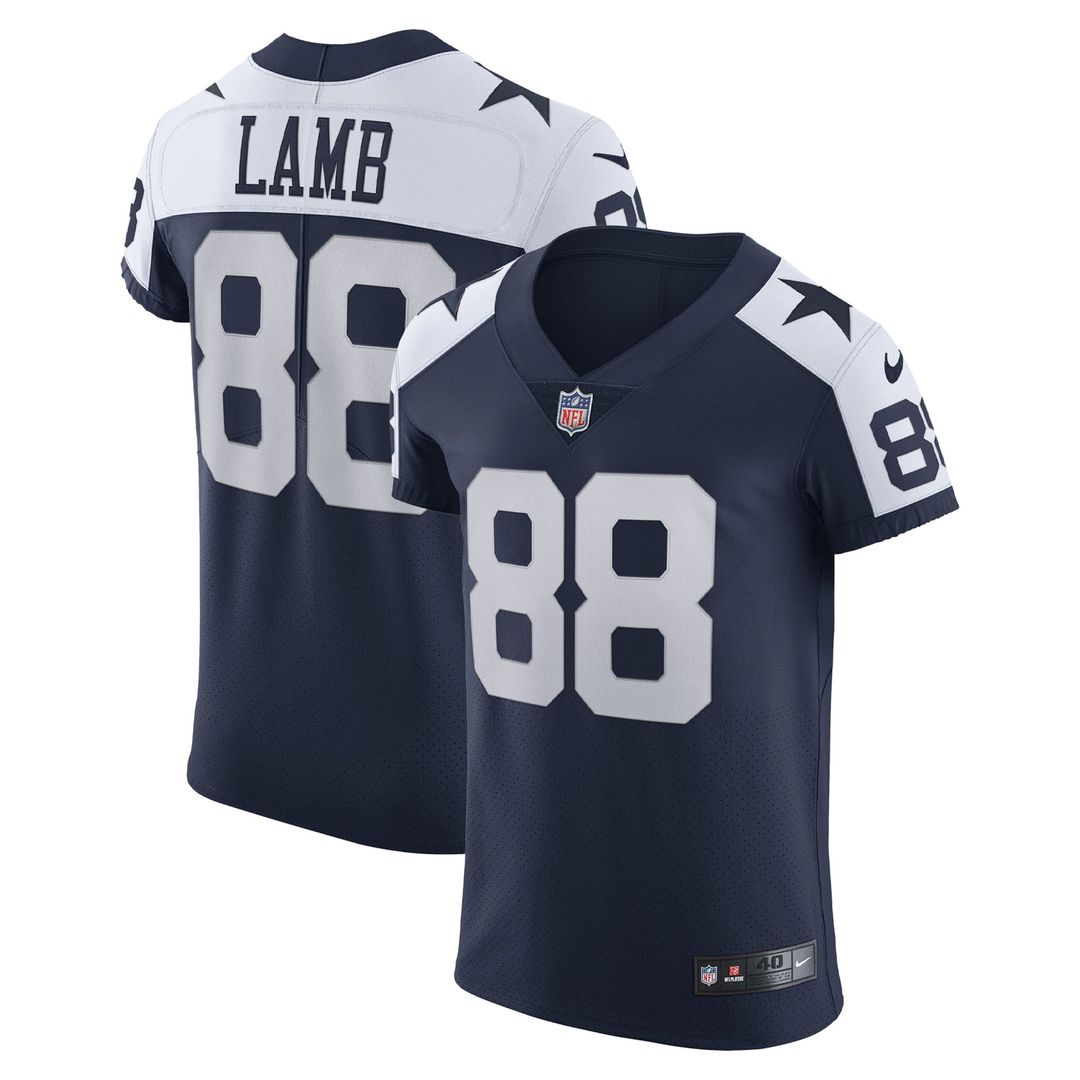 Dallas Cowboys CeeDee Lamb Nike Alternate Vapor Elite Jersey - Navy