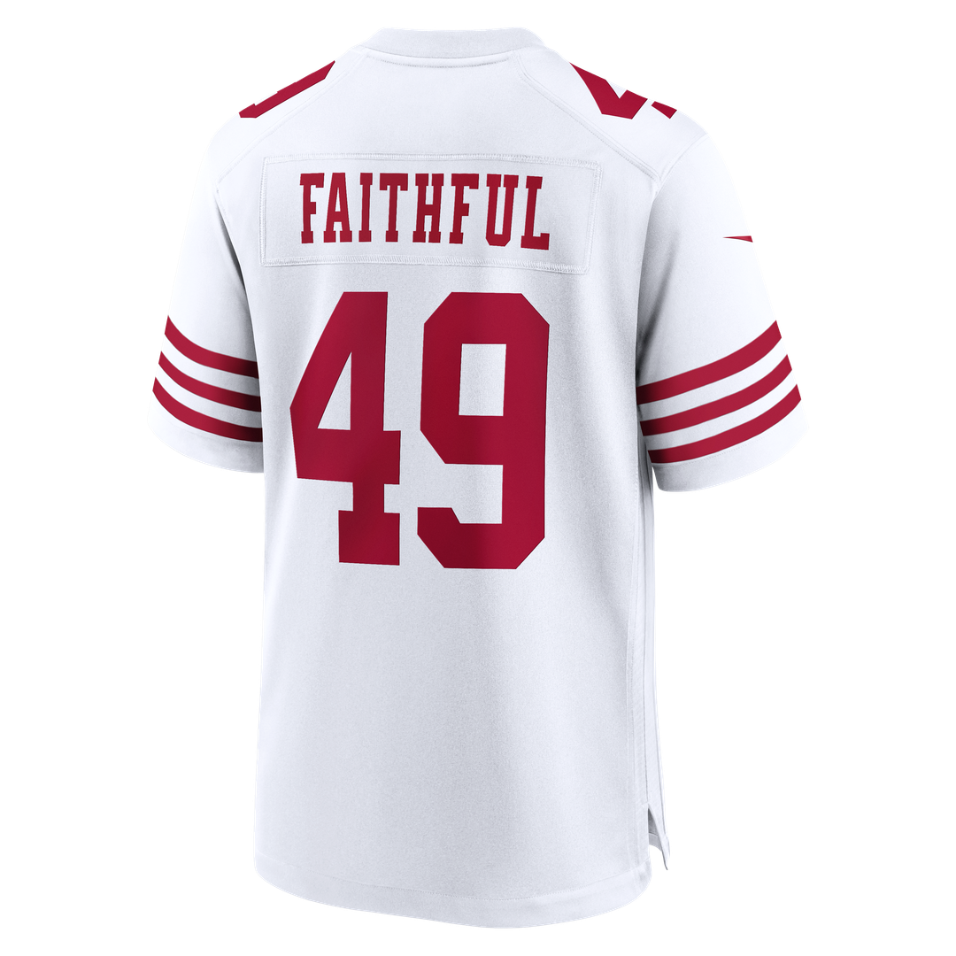 San Francisco 49ers The Faithful Nike 80th Anniversary Game Jersey - Scarlet