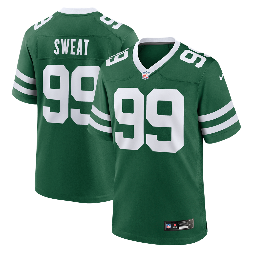 New York Jets T'Vondre Sweat Nike Team Game Jersey - Legacy Green