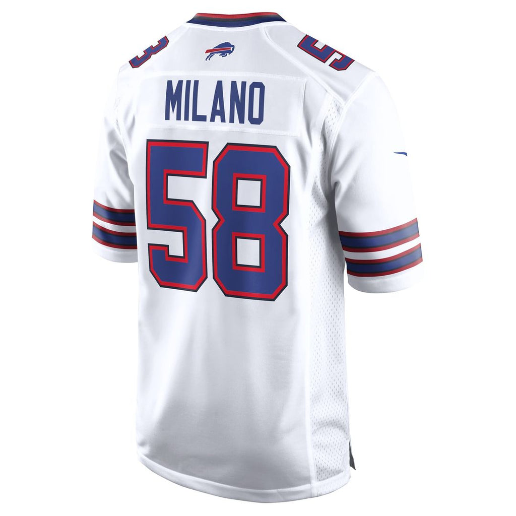 Buffalo Bills Matt Milano Nike Away Game Player Jersey - White