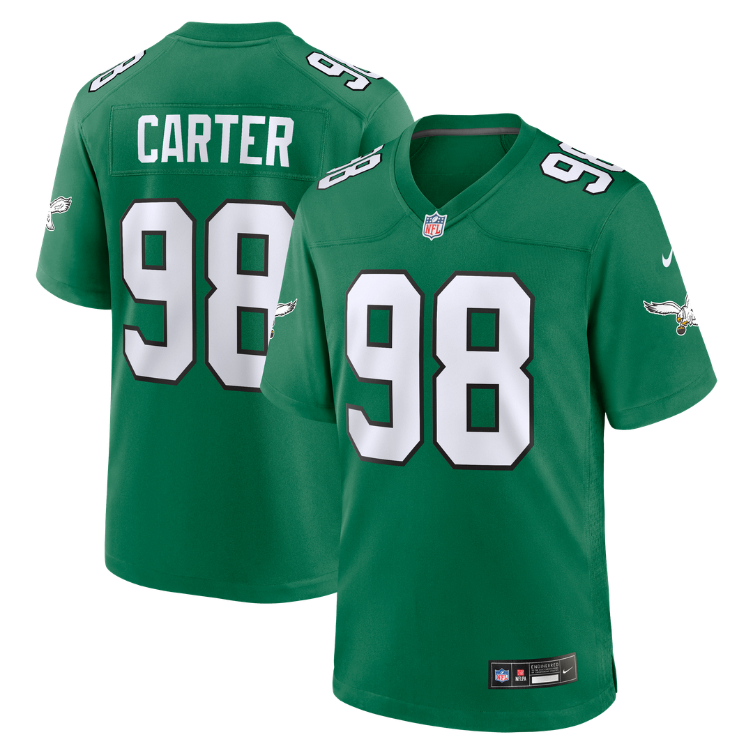 Philadelphia Eagles Jalen Carter Nike Game Jersey - White