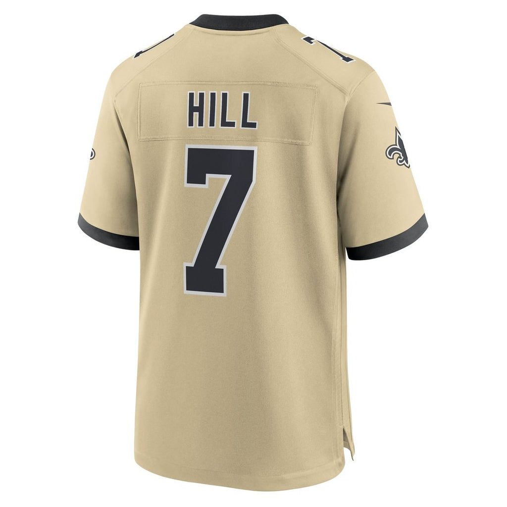 New Orleans Saints Taysom Hill Nike Gameday Golds Alternate Game Player Jersey - Gold