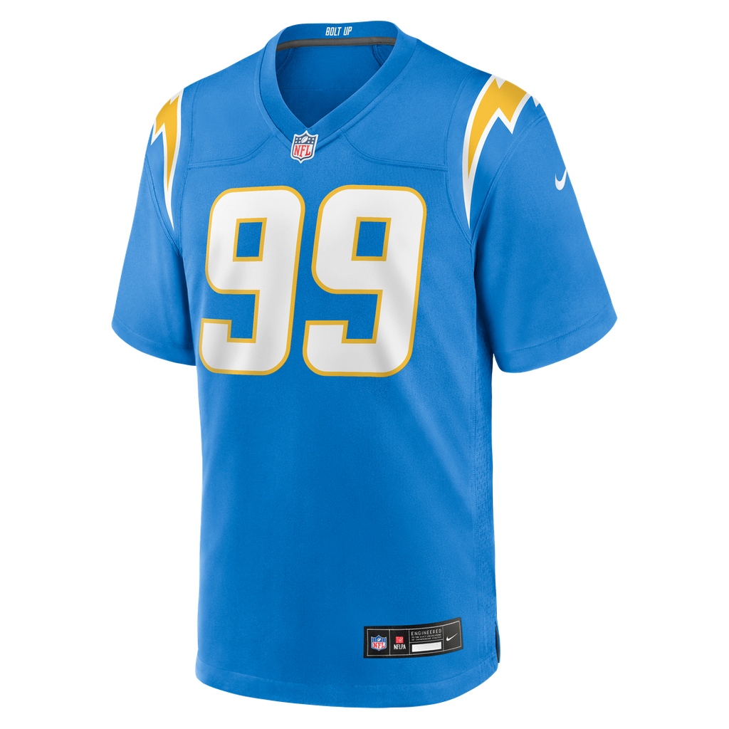 Los Angeles Chargers Jamaree Caldwell Nike Team Game Jersey - Powder Blue