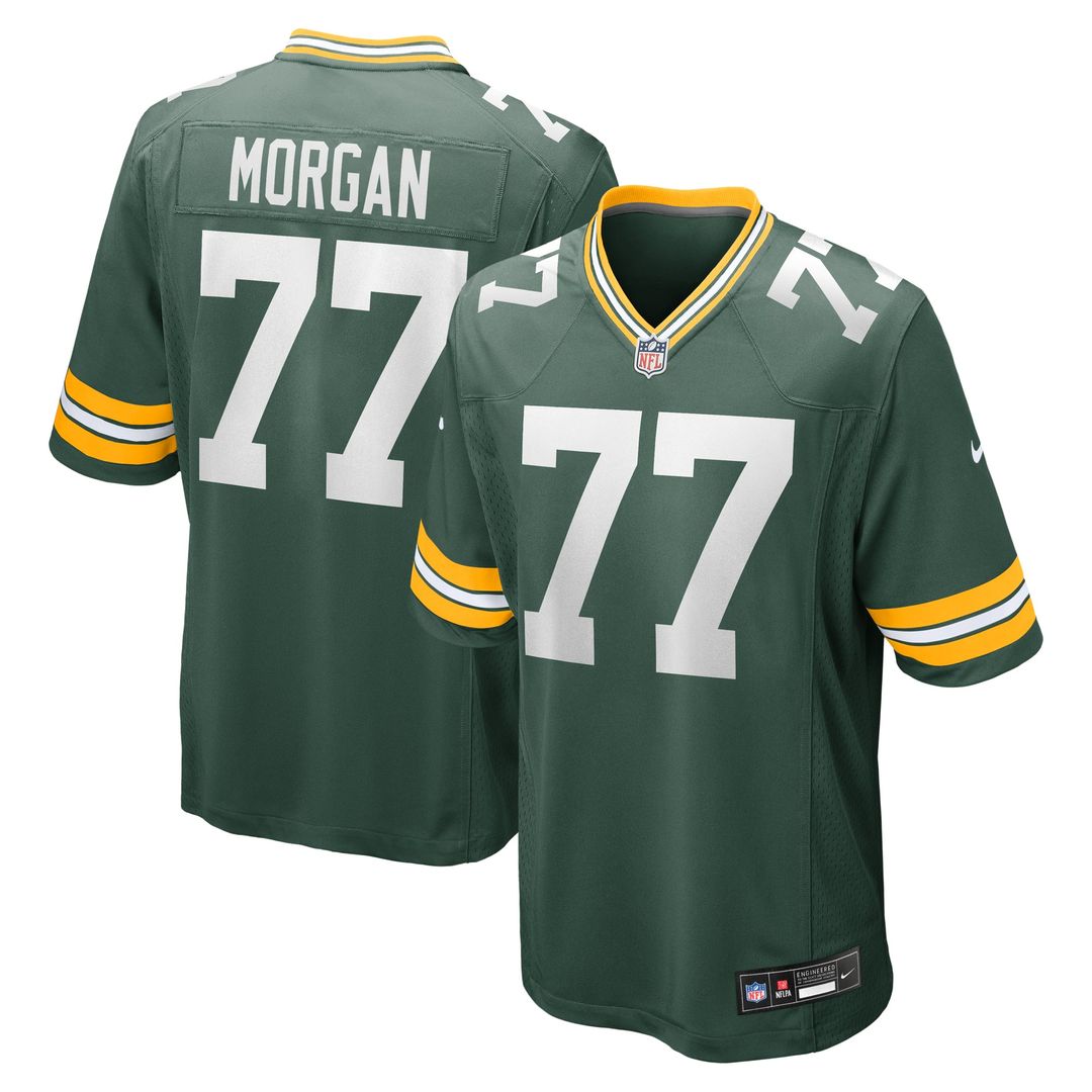 Green Bay Packers Jordan Morgan Nike Player Game Jersey - Green