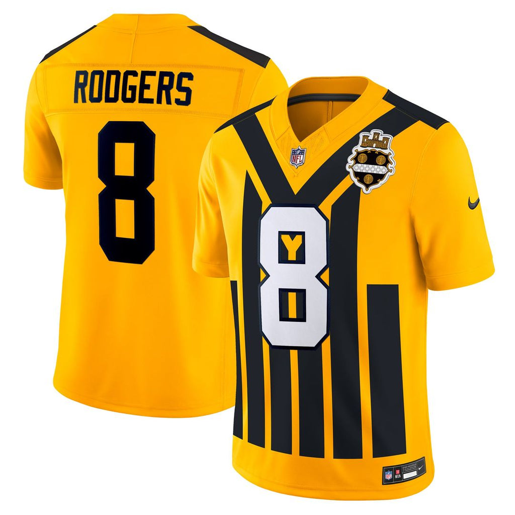 Pittsburgh Steelers Aaron Rodgers Nike Alternate Vapor F.U.S.E. Limited Jersey - Gold