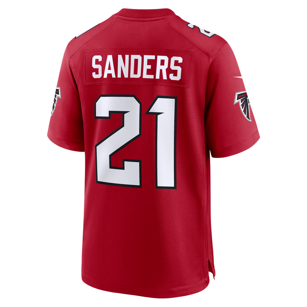 Atlanta Falcons Deion Sanders Nike Retired Player Game Jersey - Red