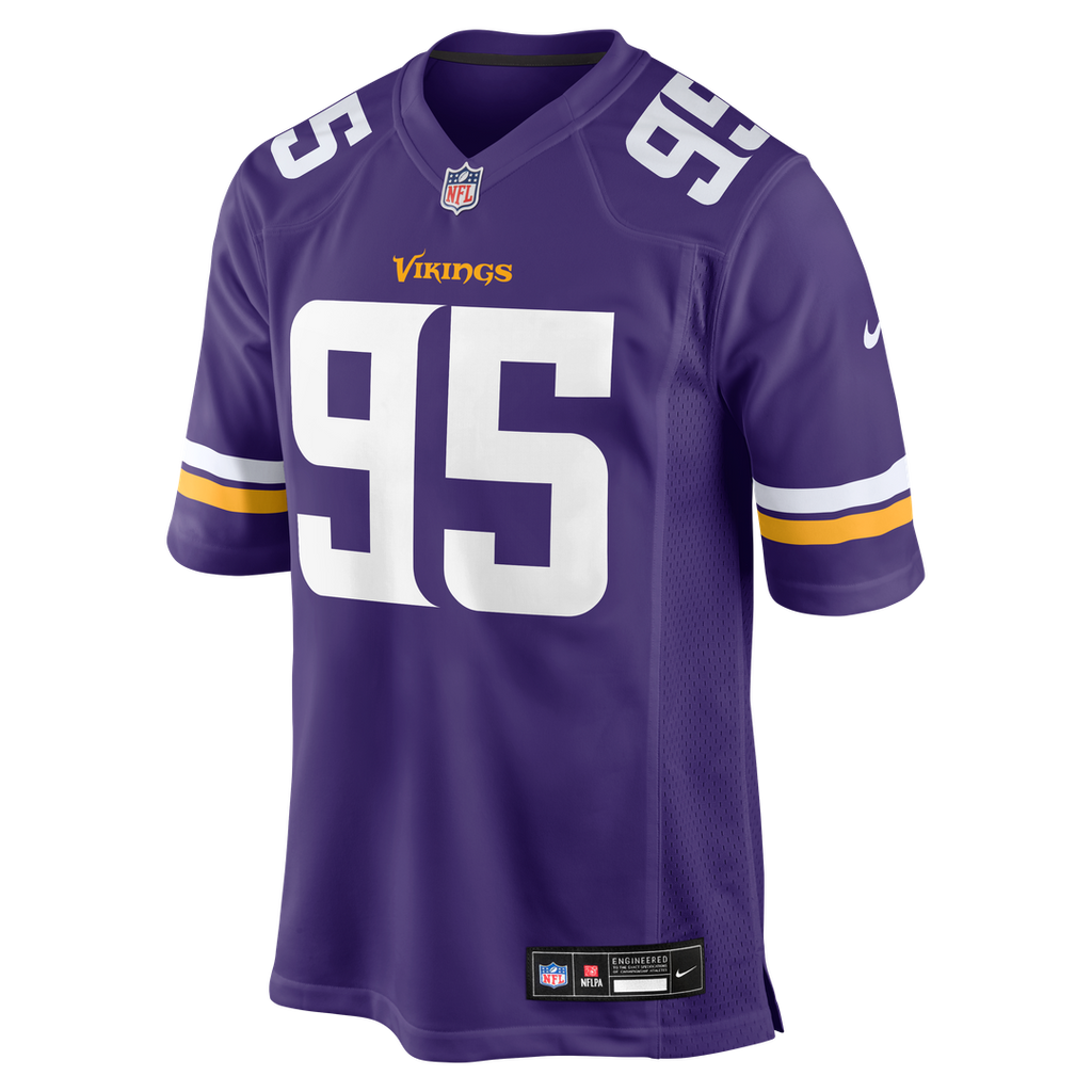 Minnesota Vikings Caleb Banks Nike Team Game Jersey - Purple